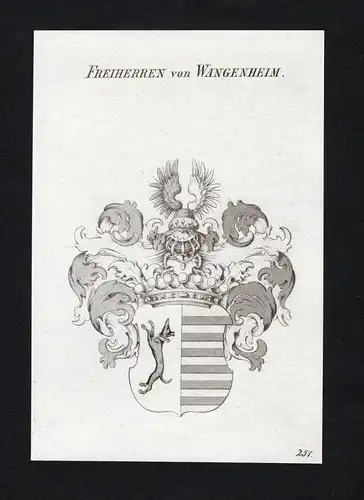 Freiherren von Wangenheim - Wangenheim Wappen Adel coat of arms heraldry Heraldik