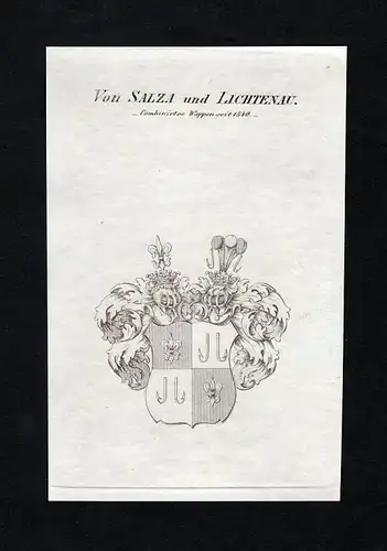 Von Salza und Lichtenau - Salza Lichtenau Wappen Adel coat of arms heraldry Heraldik