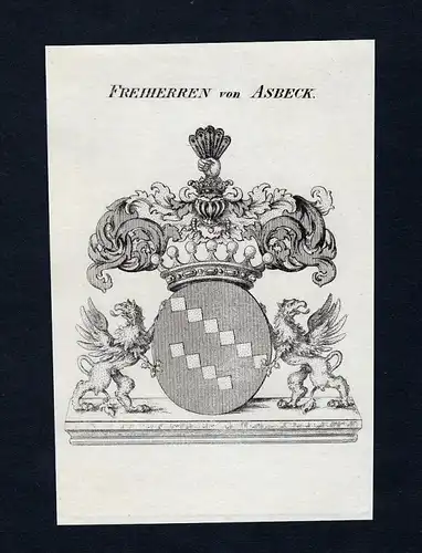 Freiherren von Asbeck - Asbeck Wappen Adel coat of arms heraldry Heraldik