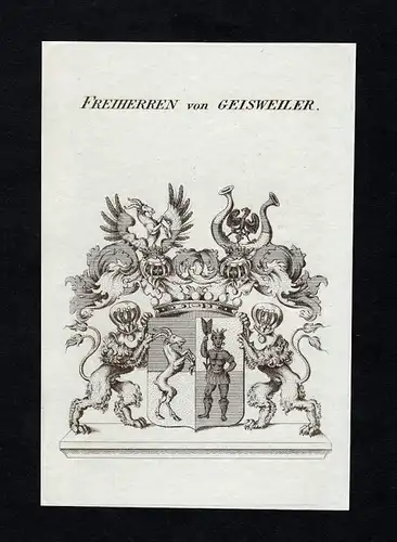 Freiherren von Geisweiler - Geisweiler Wappen Adel coat of arms heraldry Heraldik