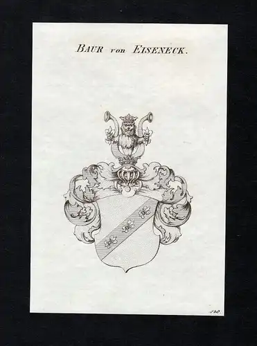 Baur von Eiseneck - Baur von Eiseneck Eysseneck Wappen Adel coat of arms Kupferstich  heraldry Heraldik