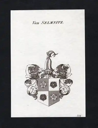 Von Selmnitz - Selmnitz Wappen Adel coat of arms heraldry Heraldik
