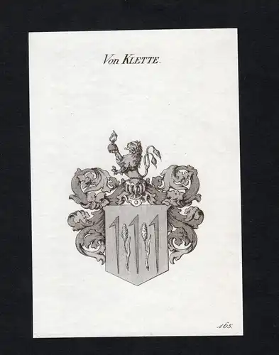 Von Klette - Klette Wappen Adel coat of arms heraldry Heraldik