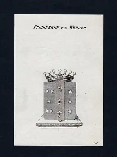 Freiherren von Werder - Werder Wappen Adel coat of arms heraldry Heraldik