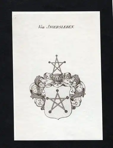 Von Jngersleben - Jngersleben Wappen Adel coat of arms heraldry Heraldik