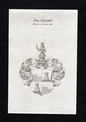 Von Lindt - Lindt Wappen Adel coat of arms heraldry Heraldik