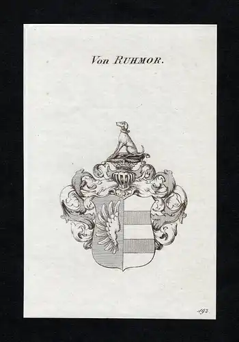 Von Ruhmor - Ruhmor Wappen Adel coat of arms heraldry Heraldik