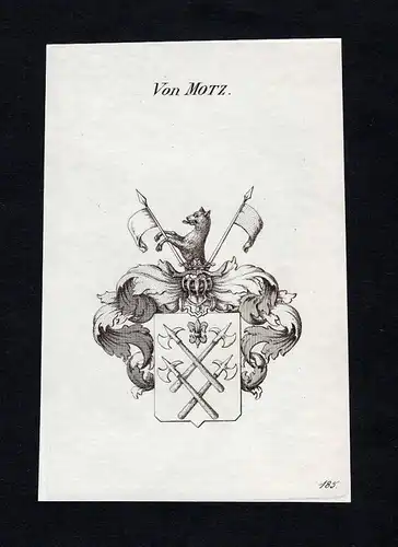 Von Motz - Motz Wappen Adel coat of arms heraldry Heraldik