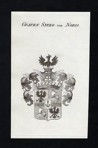 Grafen Sizzo von Noris - Sizzo Noris Wappen Adel coat of arms heraldry Heraldik