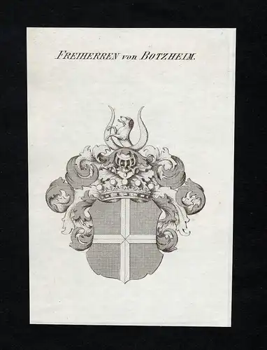 Freiherren von Botzheim - Botzheim Wappen Adel coat of arms heraldry Heraldik