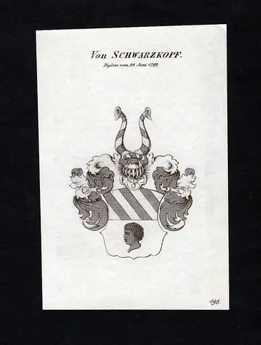 Von Schwarzkopf - Schwarzkopf Wappen Adel coat of arms heraldry Heraldik