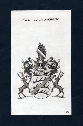 Graf von Sontheim - Sontheim Wappen Adel coat of arms heraldry Heraldik