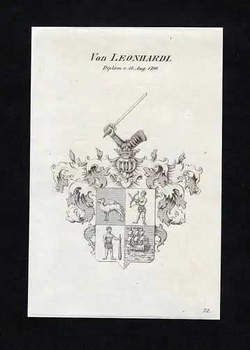 Von Leonhardi - Leonhardi Wappen Adel coat of arms heraldry Heraldik