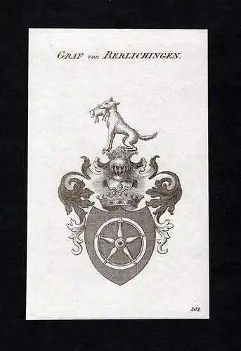 Graf von Berlichingen - Berlichingen Wappen Adel coat of arms heraldry Heraldik