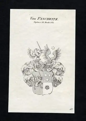 Von Paschwitz - Paschwitz Wappen Adel coat of arms heraldry Heraldik