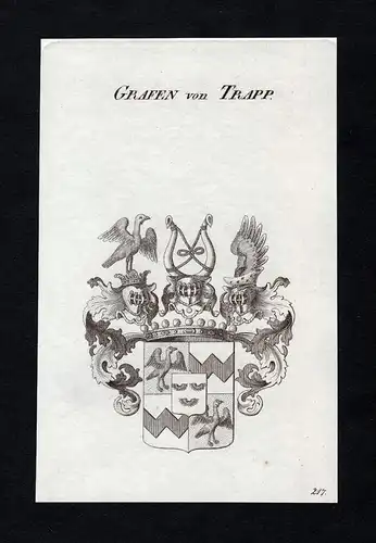 Grafen von Trapp - Trapp Wappen Adel coat of arms heraldry Heraldik