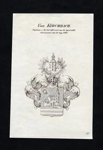 Von Kirchbach - Kirchbach Wappen Adel coat of arms heraldry Heraldik