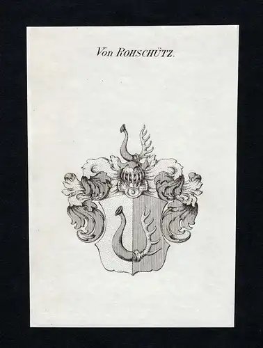Von Rohschütz - Rohschütz Wappen Adel coat of arms heraldry Heraldik