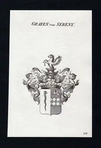 Grafen von Sereny - Sereny Wappen Adel coat of arms heraldry Heraldik