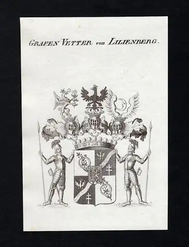 Grafen Vetter von Lilienberg - Vetter Lilienberg Wappen Adel coat of arms heraldry Heraldik