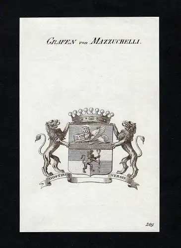 Grafen von Mazzuchelli - Mazzuchelli Wappen Adel coat of arms heraldry Heraldik