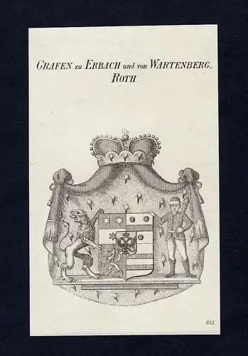 Grafen zu Erbach und von Wartenberg-Roth - Erbach Wartenberg-Roth Wappen Adel coat of arms heraldry Heraldik