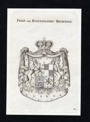 Prinz von Hohenzollern-Hechingen - Hohenzollern-Hechingen Wappen Adel coat of arms heraldry Heraldik