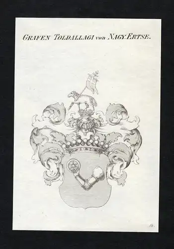 Grafen Toldallagi von Nagy-Ertse - Toldallagi Nagy-Ertse Wappen Adel coat of arms heraldry Heraldik