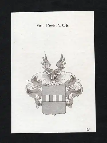 Von Reck - Reck Wappen Adel coat of arms heraldry Heraldik