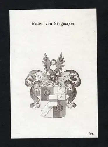 Ritter von Stegmayer - Stegmayer Wappen Adel coat of arms heraldry Heraldik