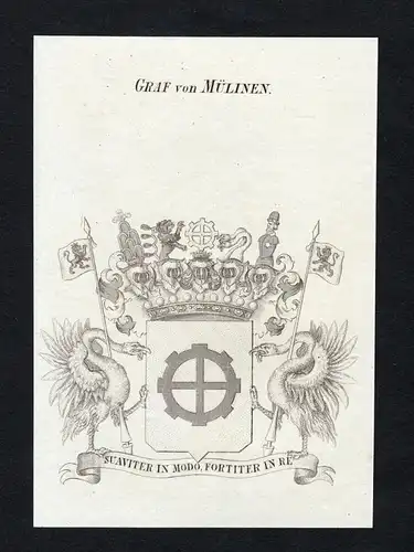 Graf von Mülinen - Mülinen Wappen Adel coat of arms heraldry Heraldik