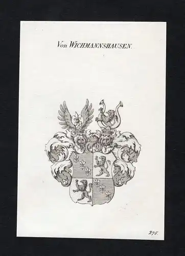Von Wichmannshausen - Wichmannshausen Wappen Adel coat of arms heraldry Heraldik