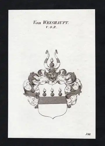 Von Weishaupt - Weishaupt Wappen Adel coat of arms heraldry Heraldik