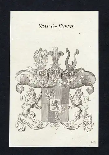 Graf von Unruh - Unruh Wappen Adel coat of arms heraldry Heraldik