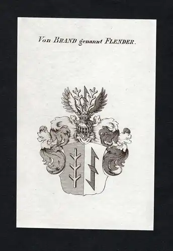 Von Brand genannt Flender - Brand Flender Wappen Adel coat of arms heraldry Heraldik
