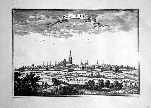 Bois Le Duc- 's-Hertogenbosch / Den Bosch Noord Brabant Nederland Niederlande Netherlands gravure estampe engr