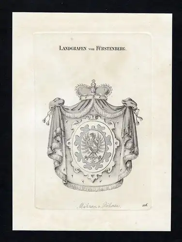 Landgrafen von Fürstenberg - Fürstenberg Wappen Adel coat of arms heraldry Heraldik