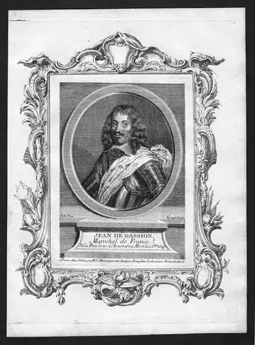 Jean de Gassion Marechal de France - Jean de Gassion marechal de France gravure Portrait Kupferstich