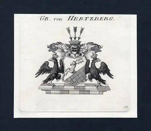 Gr. von Hertzberg - Hertzberg Arcemberski Herczemberk Herczembarski Arcemberski de Arczembark Wappen Adel coat
