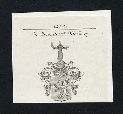 Von Pronath auf Offenburg - Pronath Offenburg Wappen Adel coat of arms heraldry Heraldik