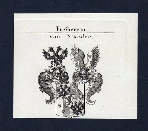 Freiherren von Staader - Staader Wappen Adel coat of arms heraldry Heraldik