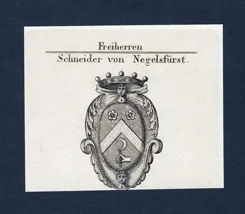 Freiherren Schneider von Negelsfürst - Schneider Negelsfürst Wappen Adel coat of arms heraldry Heraldik