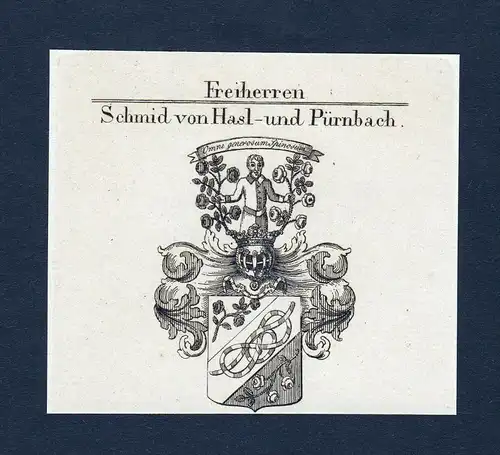 Freiherren Schmid von Hasl- und Pürnbach - Schmid Haslbach Pürnbach Wappen Adel coat of arms heraldry Herald