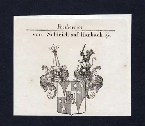 Freiherren von Schleich auf Harbach - Schleich Harbach Wappen Adel coat of arms heraldry Heraldik