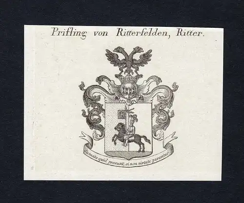 Prifling von Ritterfelden, Ritter - Prifling Ritterfelden Wappen Adel coat of arms heraldry Heraldik