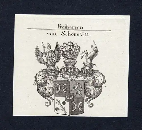 Freiherren von Schönstätt - Schönstätt Wappen Adel coat of arms heraldry Heraldik