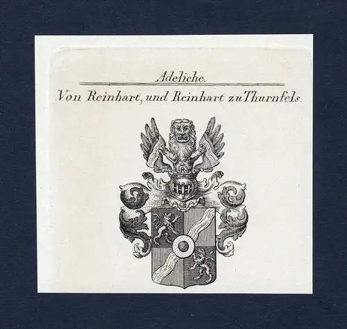 Von Reinhart, und Reinhart zu Thurnfels - Reinhart Thurnfels Wappen Adel coat of arms heraldry Heraldik