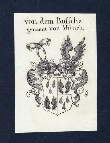 Von dem Buffche genannt von Münch - Buffche Münche Wappen Adel coat of arms heraldry Heraldik