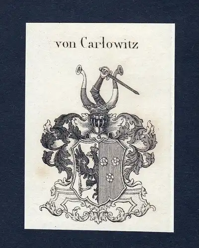 Von Carlowitz - Carlowitz Wappen Adel coat of arms heraldry Heraldik