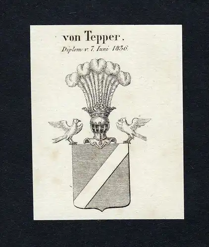 Von Tepper - Tepper Wappen Adel coat of arms heraldry Heraldik